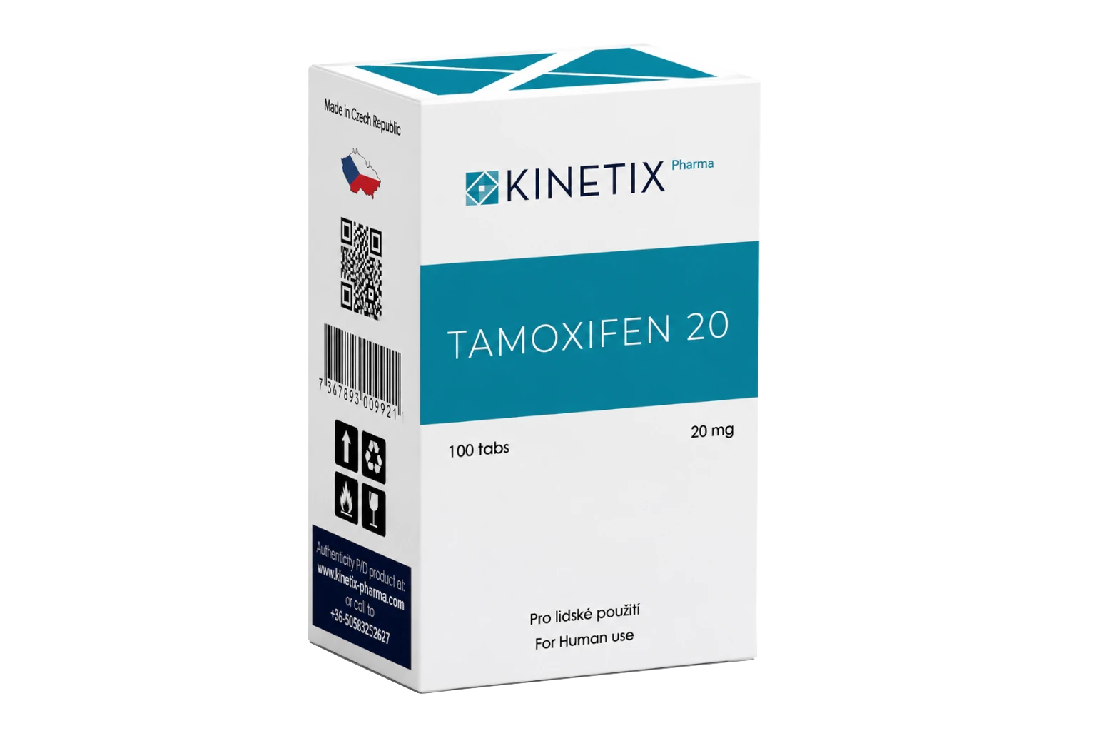 TAMOXIFENO · 20 MG · 100 TABLETAS | Modulador Estrogénico. Control de Ginecomastia.