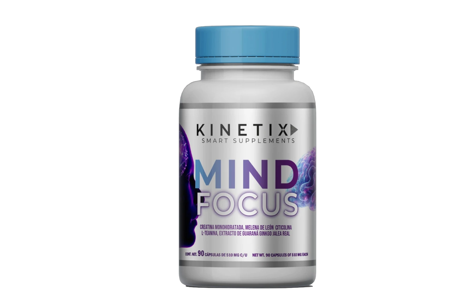 MIND FOCUS · 90 CAPSULES 510 MG | Claridad Mental y Rendimiento Cognitivo.